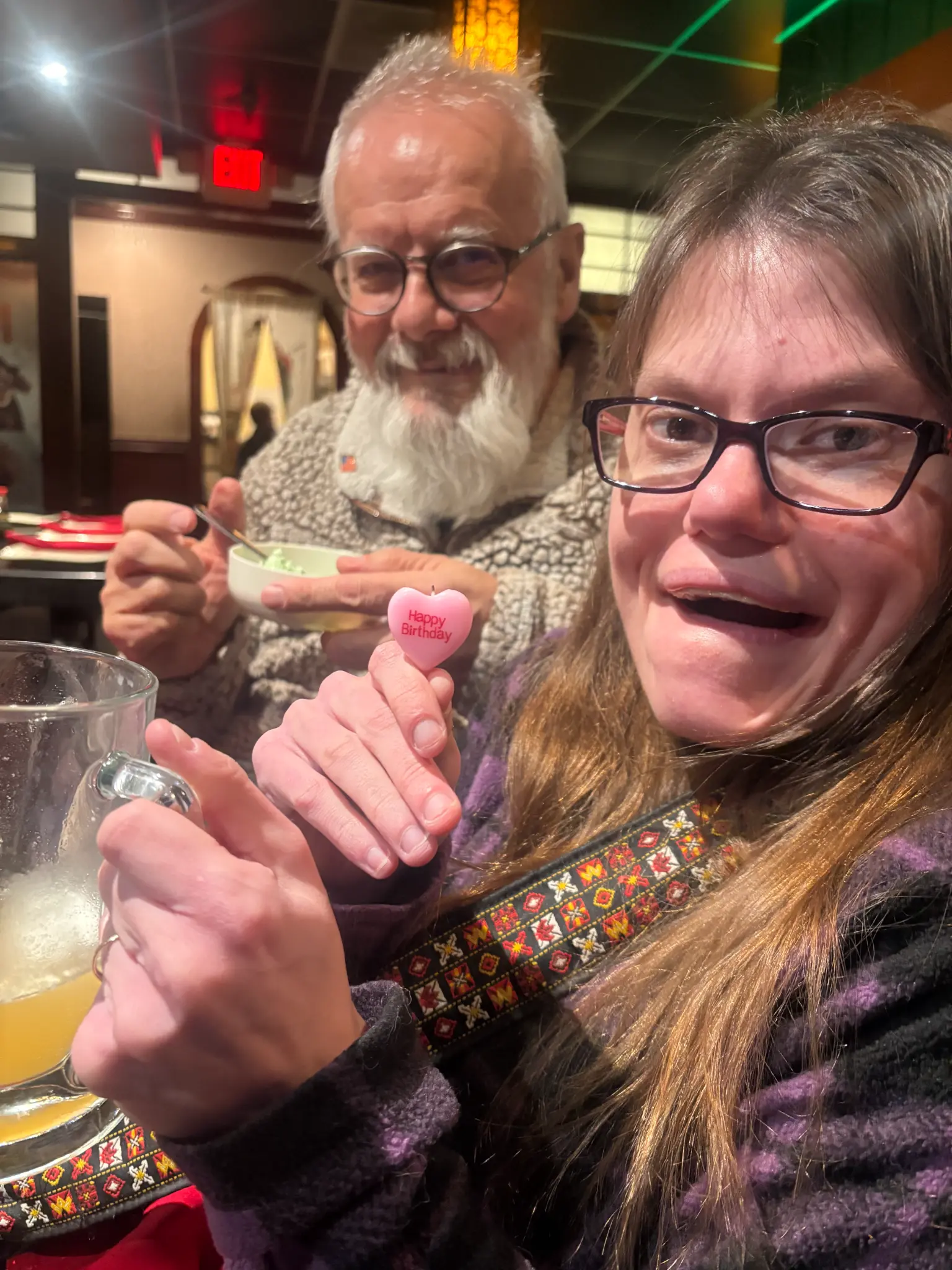 Lis and her father Henry celebrating in Nashville